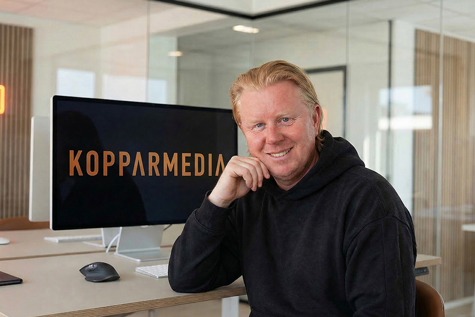 Porträtt av Andreas Bosell, Mediarådgivning på Kopparmedia